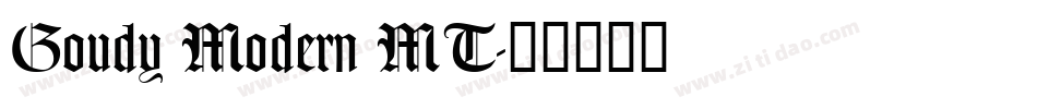 Goudy Modern MT字体转换